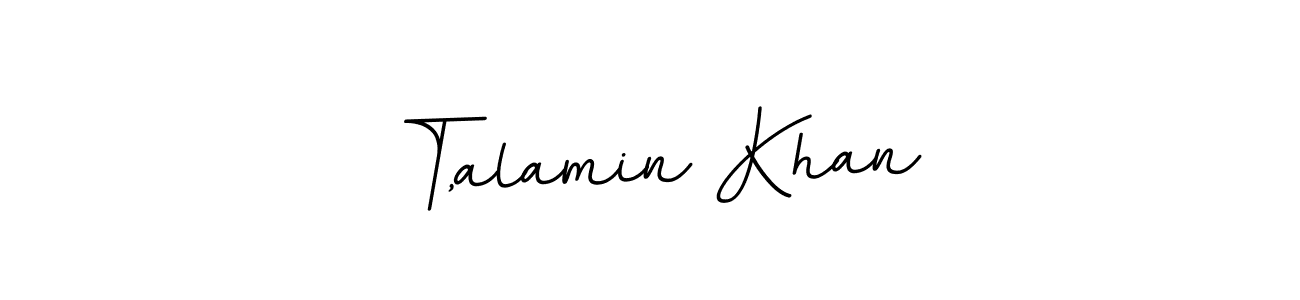 It looks lik you need a new signature style for name T,alamin Khan. Design unique handwritten (BallpointsItalic-DORy9) signature with our free signature maker in just a few clicks. T,alamin Khan signature style 11 images and pictures png