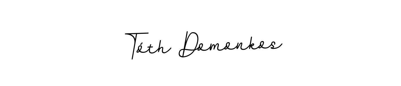 Also You can easily find your signature by using the search form. We will create Tóth Domonkos name handwritten signature images for you free of cost using BallpointsItalic-DORy9 sign style. Tóth Domonkos signature style 11 images and pictures png