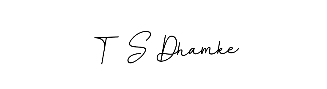 It looks lik you need a new signature style for name T  S Dhamke. Design unique handwritten (BallpointsItalic-DORy9) signature with our free signature maker in just a few clicks. T  S Dhamke signature style 11 images and pictures png