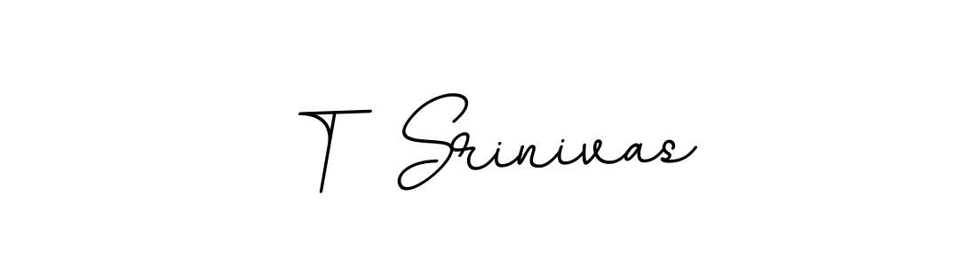 The best way (BallpointsItalic-DORy9) to make a short signature is to pick only two or three words in your name. The name T  Srinivas include a total of six letters. For converting this name. T  Srinivas signature style 11 images and pictures png