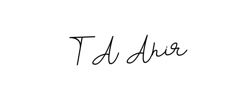 Best and Professional Signature Style for T A Ahir. BallpointsItalic-DORy9 Best Signature Style Collection. T A Ahir signature style 11 images and pictures png