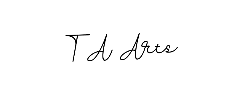 How to make T A Arts signature? BallpointsItalic-DORy9 is a professional autograph style. Create handwritten signature for T A Arts name. T A Arts signature style 11 images and pictures png