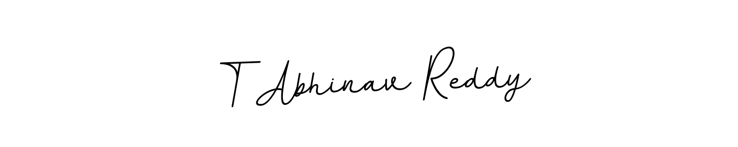 Use a signature maker to create a handwritten signature online. With this signature software, you can design (BallpointsItalic-DORy9) your own signature for name T Abhinav Reddy. T Abhinav Reddy signature style 11 images and pictures png