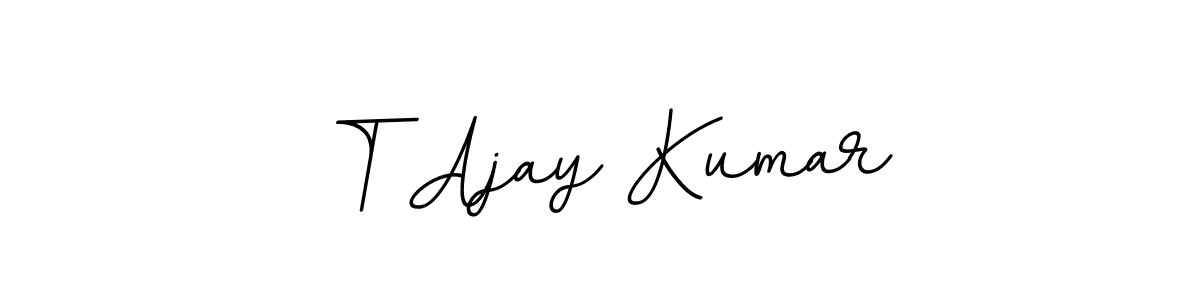 It looks lik you need a new signature style for name T Ajay Kumar. Design unique handwritten (BallpointsItalic-DORy9) signature with our free signature maker in just a few clicks. T Ajay Kumar signature style 11 images and pictures png