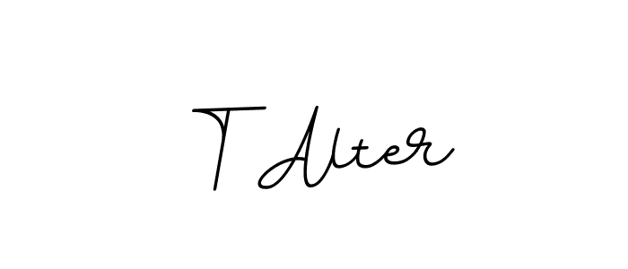 Make a beautiful signature design for name T Alter. With this signature (BallpointsItalic-DORy9) style, you can create a handwritten signature for free. T Alter signature style 11 images and pictures png
