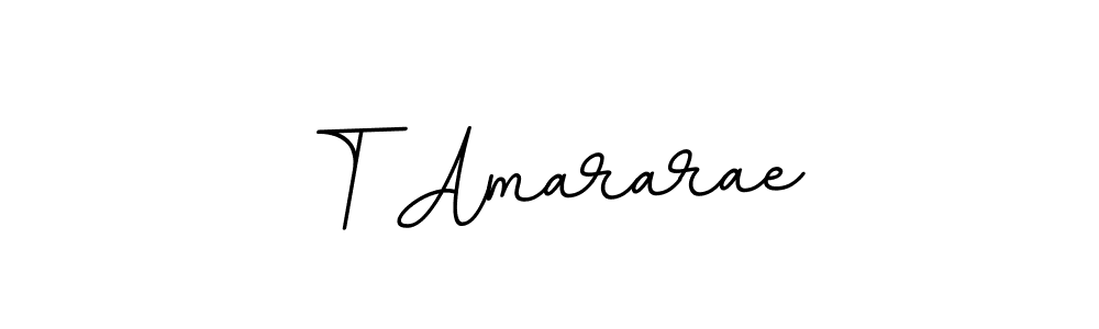 How to make T Amararae name signature. Use BallpointsItalic-DORy9 style for creating short signs online. This is the latest handwritten sign. T Amararae signature style 11 images and pictures png