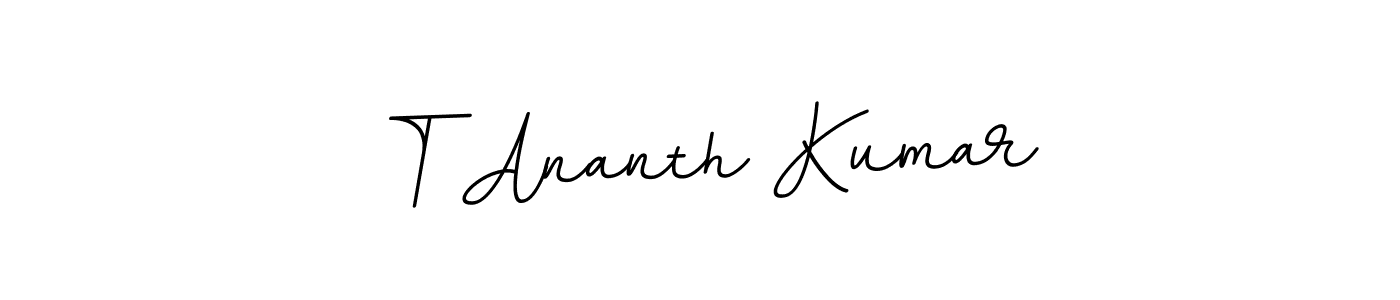 This is the best signature style for the T Ananth Kumar name. Also you like these signature font (BallpointsItalic-DORy9). Mix name signature. T Ananth Kumar signature style 11 images and pictures png