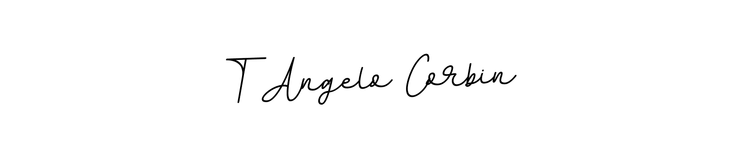 Design your own signature with our free online signature maker. With this signature software, you can create a handwritten (BallpointsItalic-DORy9) signature for name T Angelo Corbin. T Angelo Corbin signature style 11 images and pictures png