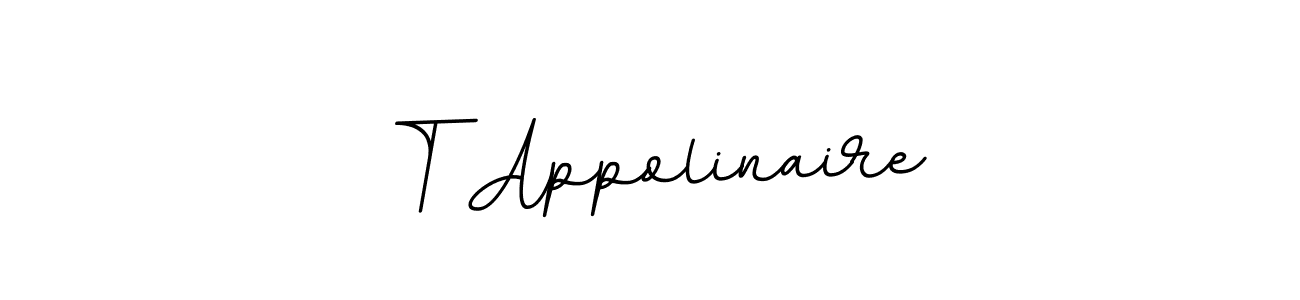This is the best signature style for the T Appolinaire name. Also you like these signature font (BallpointsItalic-DORy9). Mix name signature. T Appolinaire signature style 11 images and pictures png