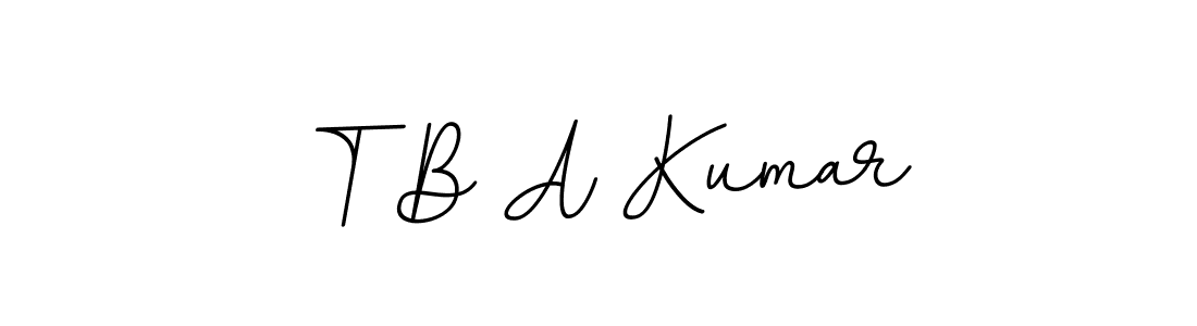 This is the best signature style for the T B A Kumar name. Also you like these signature font (BallpointsItalic-DORy9). Mix name signature. T B A Kumar signature style 11 images and pictures png