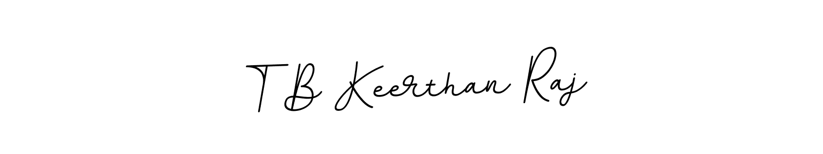 if you are searching for the best signature style for your name T B Keerthan Raj. so please give up your signature search. here we have designed multiple signature styles  using BallpointsItalic-DORy9. T B Keerthan Raj signature style 11 images and pictures png
