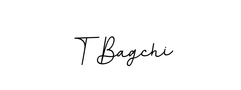 Use a signature maker to create a handwritten signature online. With this signature software, you can design (BallpointsItalic-DORy9) your own signature for name T Bagchi. T Bagchi signature style 11 images and pictures png