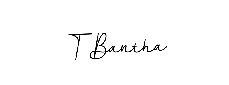 Create a beautiful signature design for name T Bantha. With this signature (BallpointsItalic-DORy9) fonts, you can make a handwritten signature for free. T Bantha signature style 11 images and pictures png