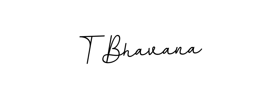 Create a beautiful signature design for name T Bhavana. With this signature (BallpointsItalic-DORy9) fonts, you can make a handwritten signature for free. T Bhavana signature style 11 images and pictures png