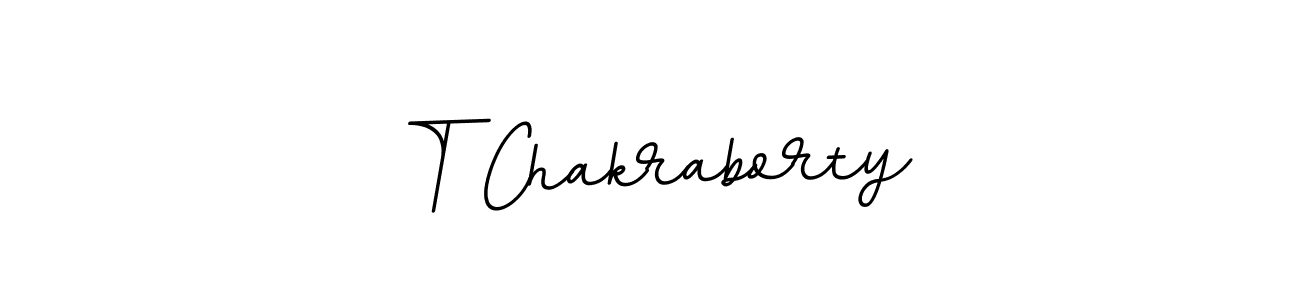 How to make T Chakraborty name signature. Use BallpointsItalic-DORy9 style for creating short signs online. This is the latest handwritten sign. T Chakraborty signature style 11 images and pictures png