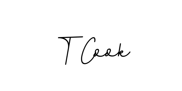 How to make T Cook name signature. Use BallpointsItalic-DORy9 style for creating short signs online. This is the latest handwritten sign. T Cook signature style 11 images and pictures png