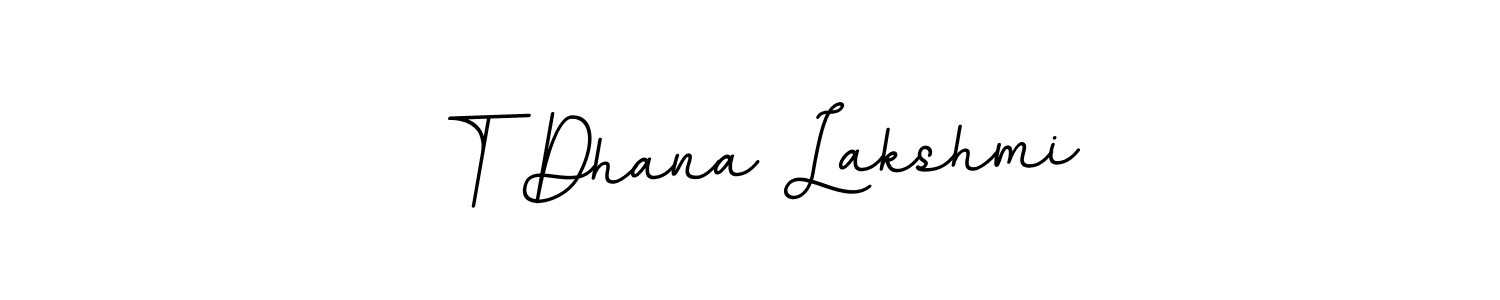T Dhana Lakshmi stylish signature style. Best Handwritten Sign (BallpointsItalic-DORy9) for my name. Handwritten Signature Collection Ideas for my name T Dhana Lakshmi. T Dhana Lakshmi signature style 11 images and pictures png