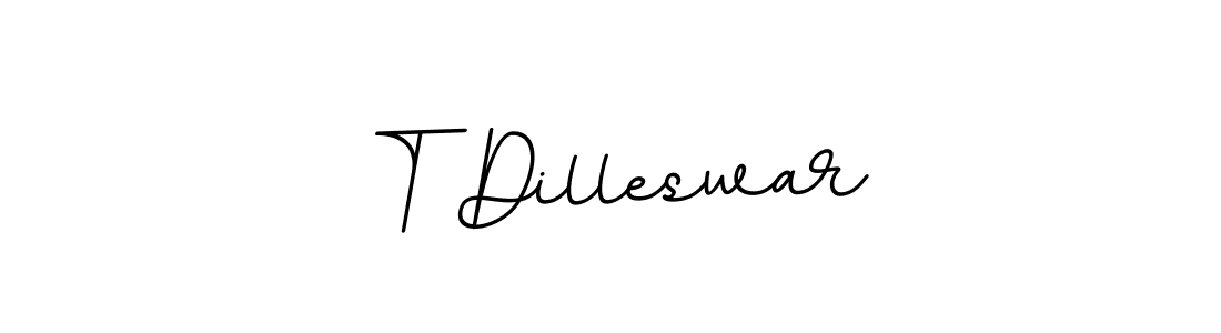 Use a signature maker to create a handwritten signature online. With this signature software, you can design (BallpointsItalic-DORy9) your own signature for name T Dilleswar. T Dilleswar signature style 11 images and pictures png