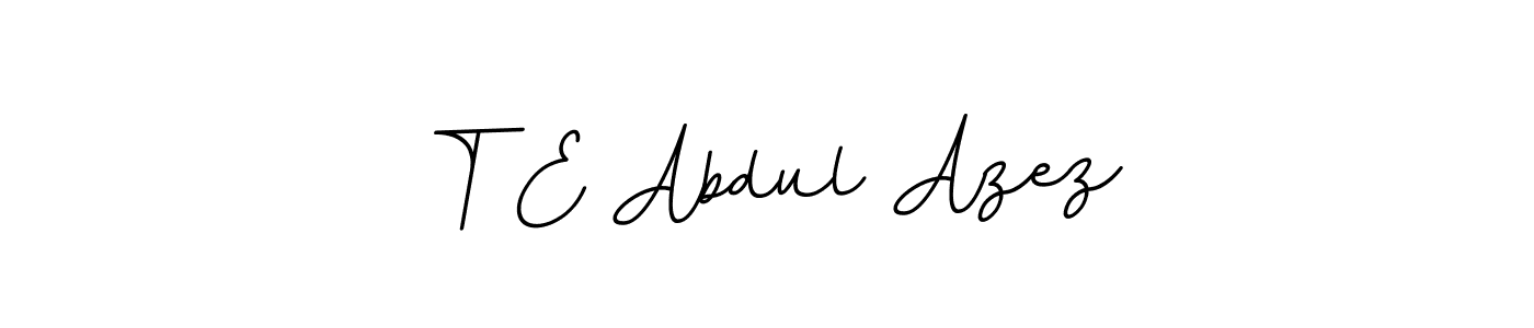 It looks lik you need a new signature style for name T E Abdul Azez. Design unique handwritten (BallpointsItalic-DORy9) signature with our free signature maker in just a few clicks. T E Abdul Azez signature style 11 images and pictures png