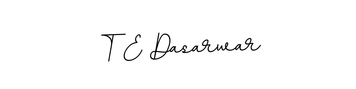 It looks lik you need a new signature style for name T E Dasarwar. Design unique handwritten (BallpointsItalic-DORy9) signature with our free signature maker in just a few clicks. T E Dasarwar signature style 11 images and pictures png