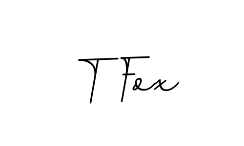 You should practise on your own different ways (BallpointsItalic-DORy9) to write your name (T Fox) in signature. don't let someone else do it for you. T Fox signature style 11 images and pictures png
