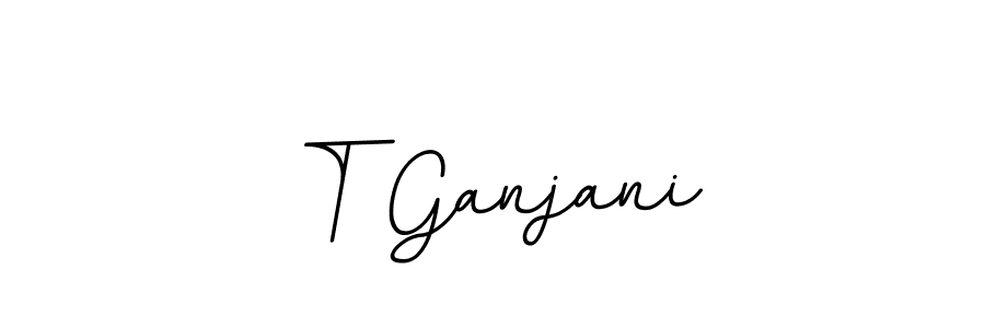 Create a beautiful signature design for name T Ganjani. With this signature (BallpointsItalic-DORy9) fonts, you can make a handwritten signature for free. T Ganjani signature style 11 images and pictures png