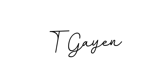 You should practise on your own different ways (BallpointsItalic-DORy9) to write your name (T Gayen) in signature. don't let someone else do it for you. T Gayen signature style 11 images and pictures png