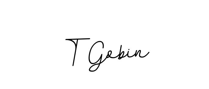 It looks lik you need a new signature style for name T Gobin. Design unique handwritten (BallpointsItalic-DORy9) signature with our free signature maker in just a few clicks. T Gobin signature style 11 images and pictures png