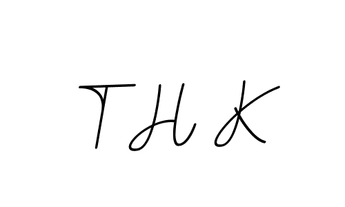 T H K stylish signature style. Best Handwritten Sign (BallpointsItalic-DORy9) for my name. Handwritten Signature Collection Ideas for my name T H K. T H K signature style 11 images and pictures png