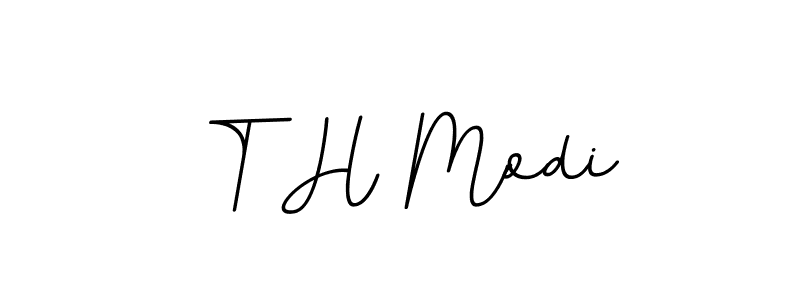 Use a signature maker to create a handwritten signature online. With this signature software, you can design (BallpointsItalic-DORy9) your own signature for name T H Modi. T H Modi signature style 11 images and pictures png