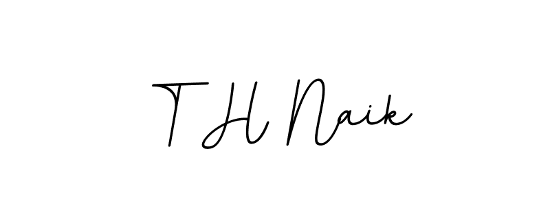 How to make T H Naik signature? BallpointsItalic-DORy9 is a professional autograph style. Create handwritten signature for T H Naik name. T H Naik signature style 11 images and pictures png