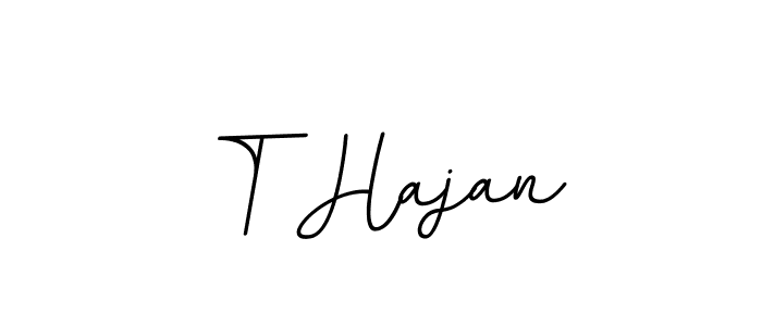 BallpointsItalic-DORy9 is a professional signature style that is perfect for those who want to add a touch of class to their signature. It is also a great choice for those who want to make their signature more unique. Get T Hajan name to fancy signature for free. T Hajan signature style 11 images and pictures png