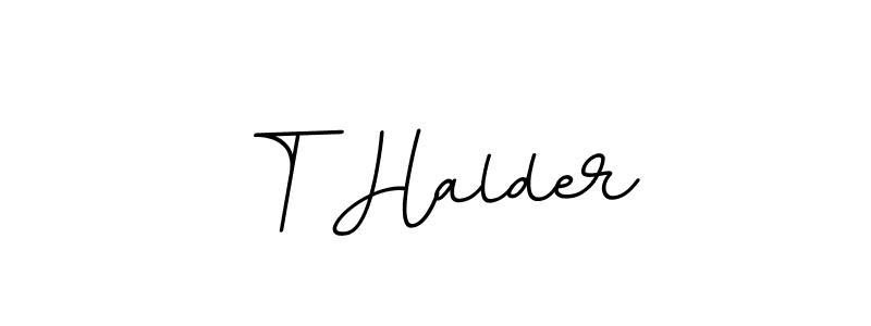 Also You can easily find your signature by using the search form. We will create T Halder name handwritten signature images for you free of cost using BallpointsItalic-DORy9 sign style. T Halder signature style 11 images and pictures png