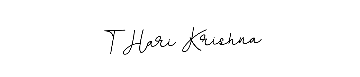 Make a beautiful signature design for name T Hari Krishna. With this signature (BallpointsItalic-DORy9) style, you can create a handwritten signature for free. T Hari Krishna signature style 11 images and pictures png