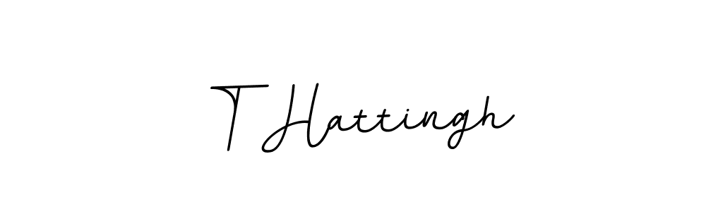 The best way (BallpointsItalic-DORy9) to make a short signature is to pick only two or three words in your name. The name T Hattingh include a total of six letters. For converting this name. T Hattingh signature style 11 images and pictures png