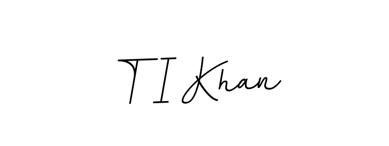 How to make T I Khan signature? BallpointsItalic-DORy9 is a professional autograph style. Create handwritten signature for T I Khan name. T I Khan signature style 11 images and pictures png