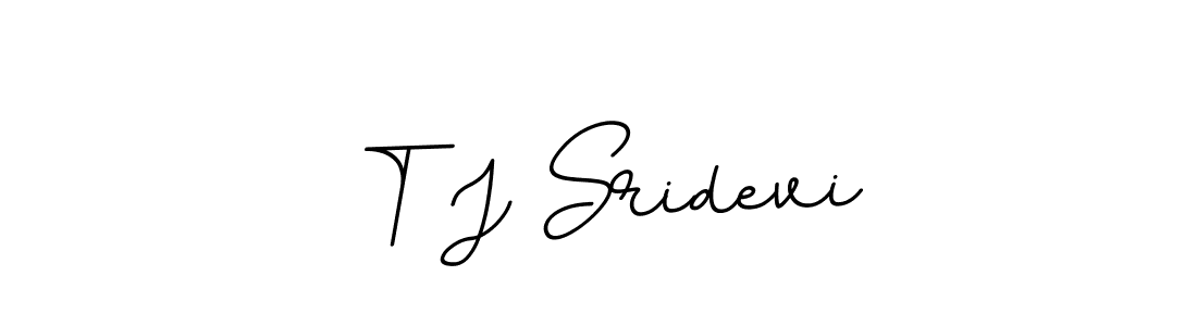 Also You can easily find your signature by using the search form. We will create T J Sridevi name handwritten signature images for you free of cost using BallpointsItalic-DORy9 sign style. T J Sridevi signature style 11 images and pictures png