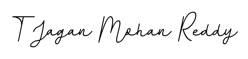 Create a personalized artistic stamp with T Jagan Mohan Reddy in BallpointsItalic-DORy9 font. Perfect for visual artists, designers, and influencers. T Jagan Mohan Reddy signature style 11 images and pictures png
