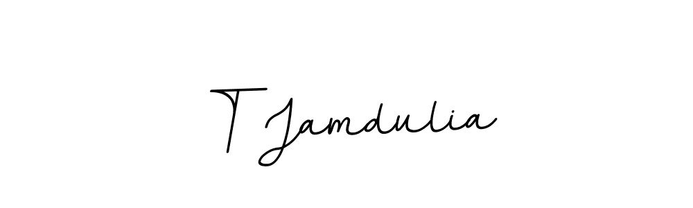 Similarly BallpointsItalic-DORy9 is the best handwritten signature design. Signature creator online .You can use it as an online autograph creator for name T Jamdulia. T Jamdulia signature style 11 images and pictures png