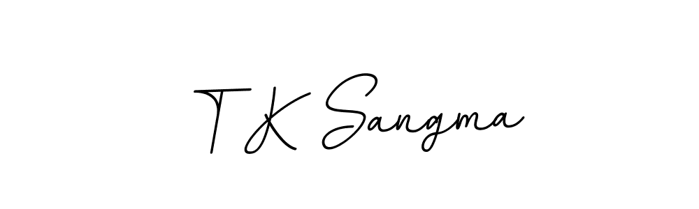 Create a beautiful signature design for name T K Sangma. With this signature (BallpointsItalic-DORy9) fonts, you can make a handwritten signature for free. T K Sangma signature style 11 images and pictures png