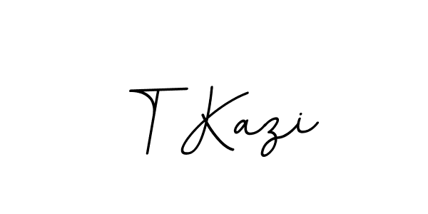 You can use this online signature creator to create a handwritten signature for the name T Kazi. This is the best online autograph maker. T Kazi signature style 11 images and pictures png