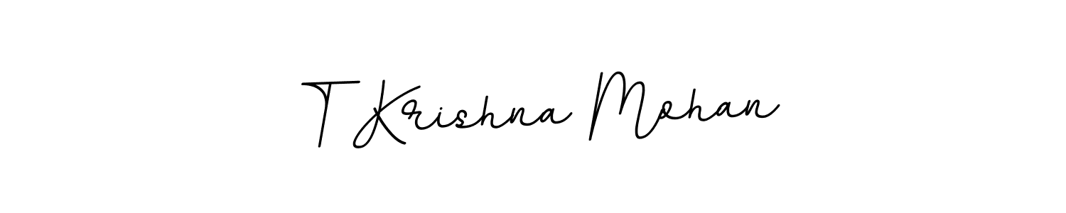It looks lik you need a new signature style for name T Krishna Mohan. Design unique handwritten (BallpointsItalic-DORy9) signature with our free signature maker in just a few clicks. T Krishna Mohan signature style 11 images and pictures png