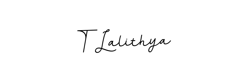 You should practise on your own different ways (BallpointsItalic-DORy9) to write your name (T Lalithya) in signature. don't let someone else do it for you. T Lalithya signature style 11 images and pictures png