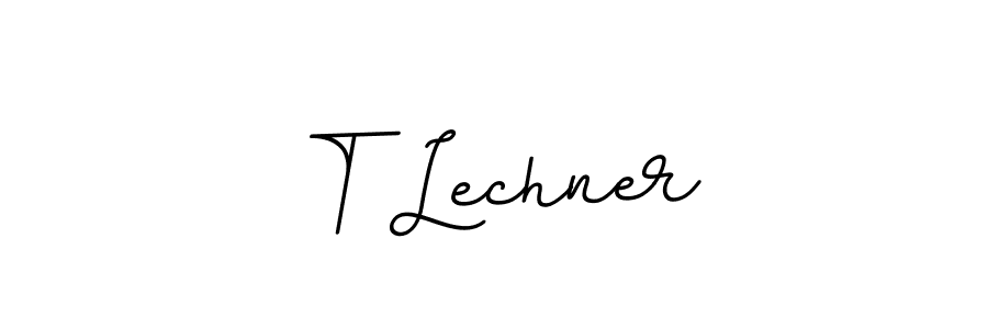 The best way (BallpointsItalic-DORy9) to make a short signature is to pick only two or three words in your name. The name T Lechner include a total of six letters. For converting this name. T Lechner signature style 11 images and pictures png