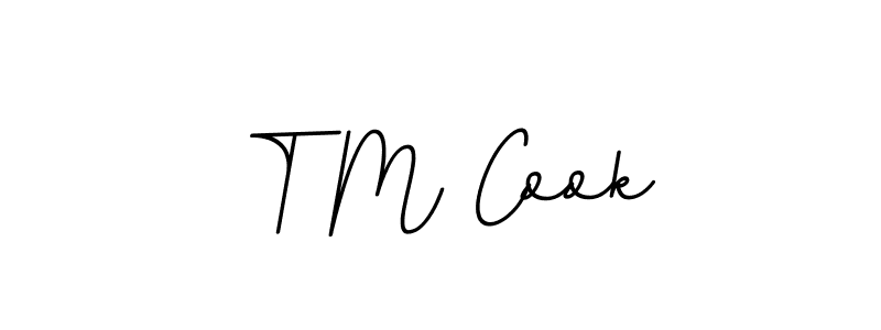 How to make T M Cook name signature. Use BallpointsItalic-DORy9 style for creating short signs online. This is the latest handwritten sign. T M Cook signature style 11 images and pictures png