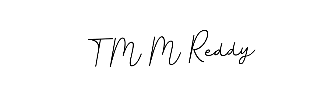 Make a beautiful signature design for name T M M Reddy. With this signature (BallpointsItalic-DORy9) style, you can create a handwritten signature for free. T M M Reddy signature style 11 images and pictures png