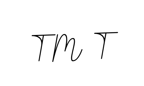 How to make T M T name signature. Use BallpointsItalic-DORy9 style for creating short signs online. This is the latest handwritten sign. T M T signature style 11 images and pictures png