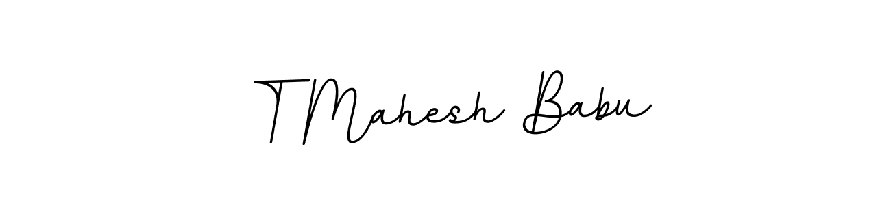 This is the best signature style for the T Mahesh Babu name. Also you like these signature font (BallpointsItalic-DORy9). Mix name signature. T Mahesh Babu signature style 11 images and pictures png