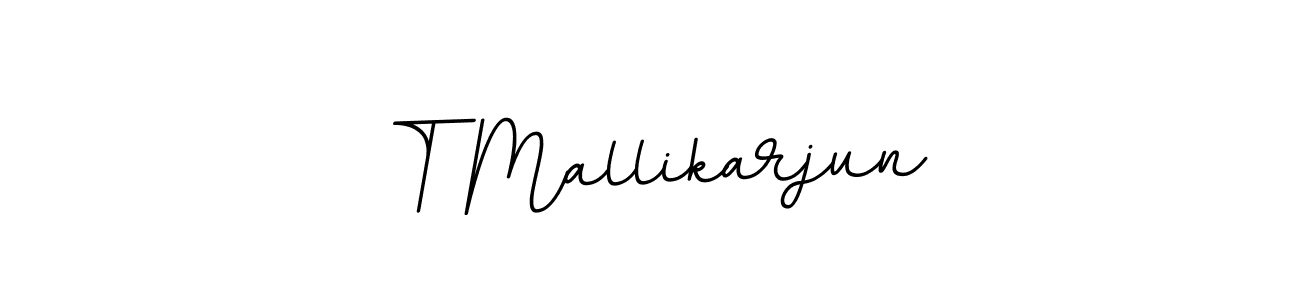 Use a signature maker to create a handwritten signature online. With this signature software, you can design (BallpointsItalic-DORy9) your own signature for name T Mallikarjun. T Mallikarjun signature style 11 images and pictures png