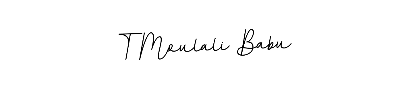 T Moulali Babu stylish signature style. Best Handwritten Sign (BallpointsItalic-DORy9) for my name. Handwritten Signature Collection Ideas for my name T Moulali Babu. T Moulali Babu signature style 11 images and pictures png
